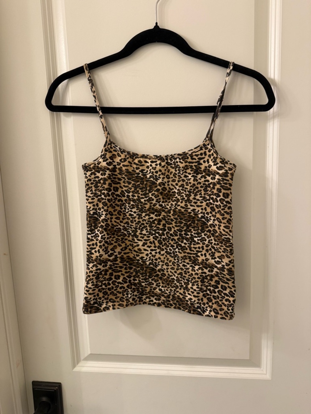Brandy Melville Leopard Print Cami Tank Top - Beige/Brown